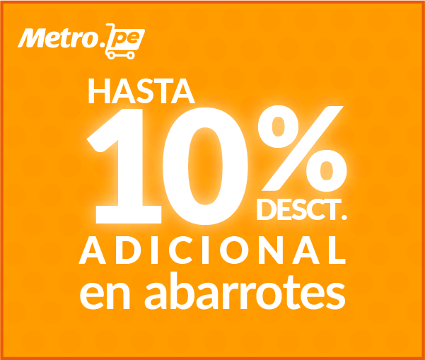Metro.pe - Hasta 10% desct. adicional en Metro.pe