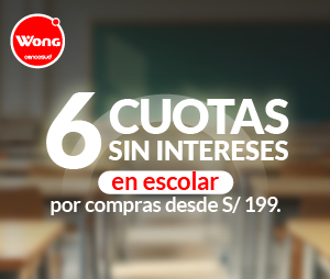 Wong - 6 Cuotas Sin Intereses en Wong